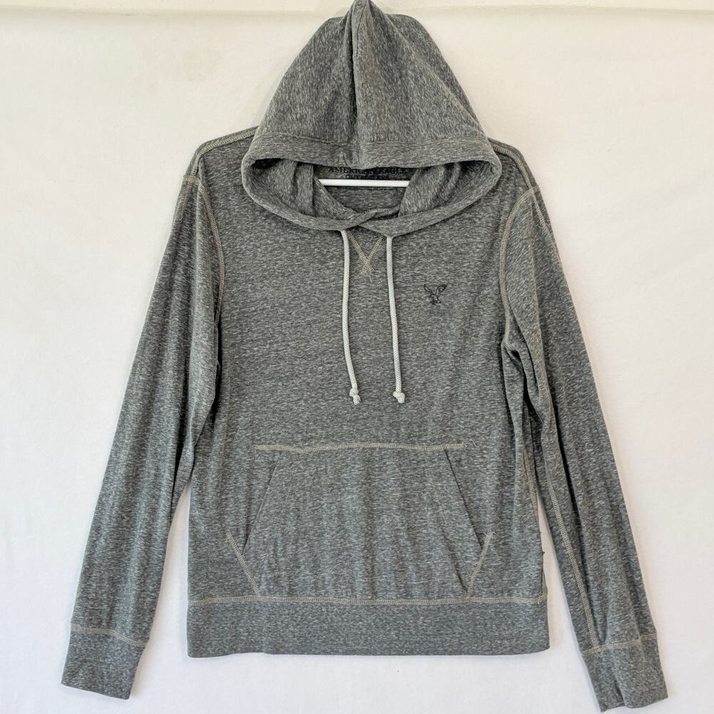 American Eagle Hoodie Y2K Vintage Women’s Small Lightweight Soft Knit Sweatshirt